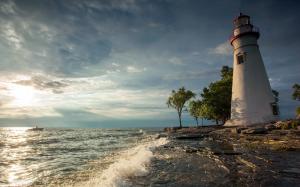 Sea Lighthouse wallpaper thumb
