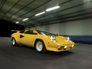 classic car Lamborghini Countach yellow cars wallpaper thumb