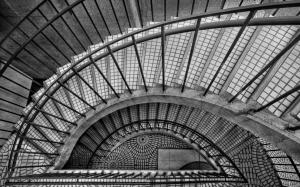 Stairs BW Staircase HD wallpaper thumb