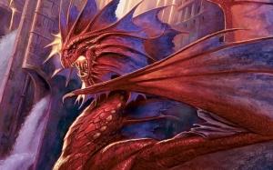 Mighty Red Dragon wallpaper thumb