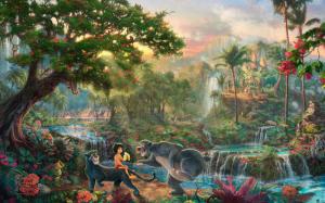 Jungle Book Jungle Drawing Disney HD wallpaper thumb