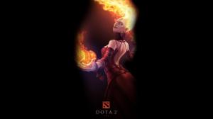 Dota Black Fire Flame HD wallpaper thumb