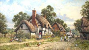 Thatched Cottages wallpaper thumb