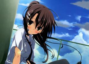 Schoolgirl tie Anime wallpaper thumb