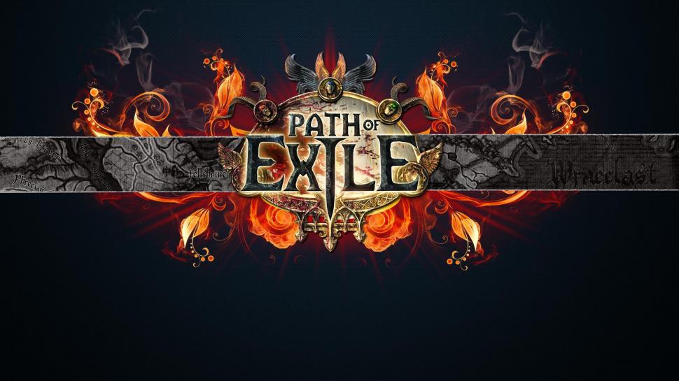 Path of exile, game, logo, fire wallpaper,path of exile HD wallpaper,game HD wallpaper,logo HD wallpaper,fire HD wallpaper,1920x1080 wallpaper