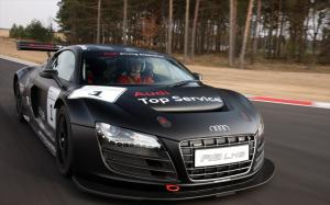 Audi R8 Motion Blur Race Car HD wallpaper thumb