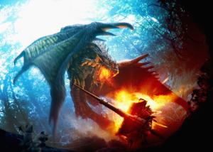 Dragon, Battle, Video Games wallpaper thumb