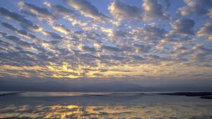 Clouds Over The Dead Sea In Israel wallpaper thumb