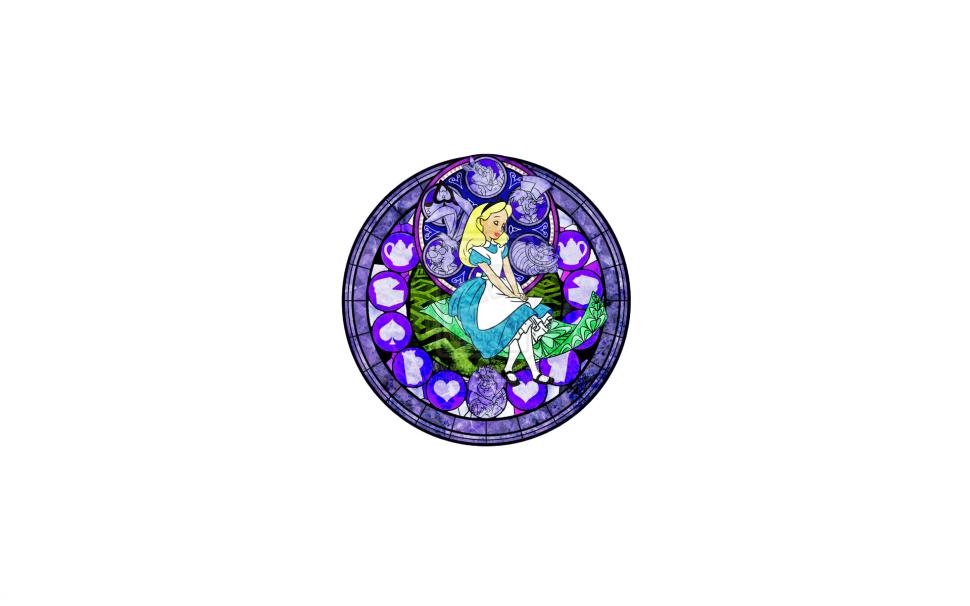 Alice in Wonderland Disney White Kingdom Hearts Circle Stained Glass HD wallpaper,video games HD wallpaper,white HD wallpaper,in HD wallpaper,disney HD wallpaper,hearts HD wallpaper,circle HD wallpaper,glass HD wallpaper,alice HD wallpaper,kingdom HD wallpaper,wonderland HD wallpaper,stained HD wallpaper,1920x1200 wallpaper