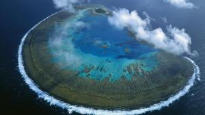 Magnificent Aerial View Of A Coral Isl wallpaper thumb