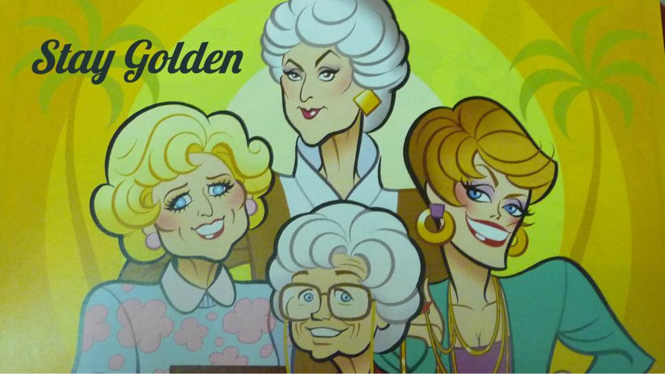 The Golden Girls Cartoon HD wallpaper,arty HD wallpaper,cartoon HD wallpaper,cast HD wallpaper,colors HD wallpaper,the golden girls HD wallpaper,1920x1080 wallpaper