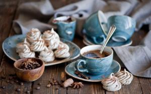 Blue Corn Cup Dinner Service Sweets Coffee Anise Pictures For Desktop wallpaper thumb