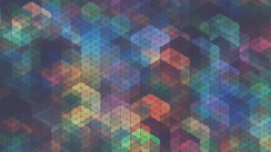 Abstract Multicolor Tiles HD wallpaper thumb