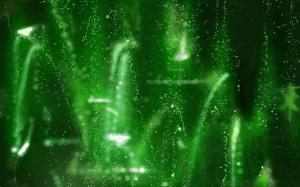 Green Fireworks wallpaper thumb
