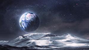 View Earth from the space planet wallpaper thumb
