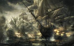 Pirate Ship Battle wallpaper thumb