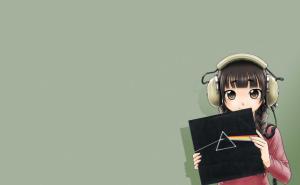 Anime Girls, Headphones, Pink Floyd, Original Characters, Braids wallpaper thumb