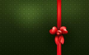 Christmas ribbon wallpaper thumb