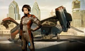 Cyberpunk, Futuristic, Deus Ex: Human Revolution, Aircraft wallpaper thumb