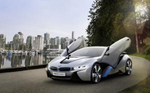 BMW i8 Open Doors wallpaper thumb