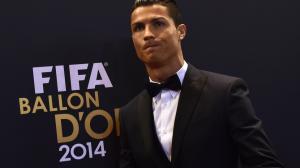 Real Madrid and Portugal forward Cristiano Ronaldo poses wallpaper thumb