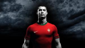 Cristiano Ronaldo, Real Madrid, Football Player, Look, Red Clothing wallpaper thumb