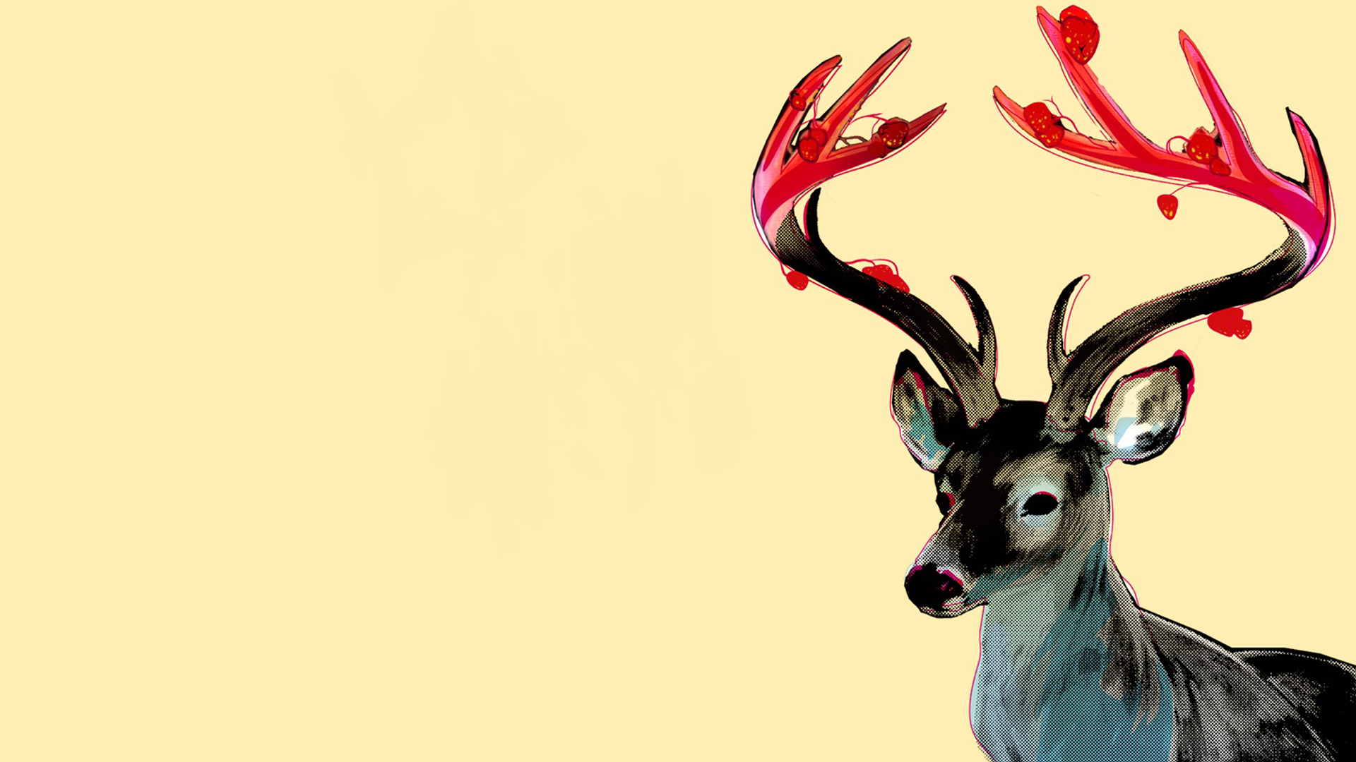 Deer Abstract HD wallpaper | art and paintings | Wallpaper Better