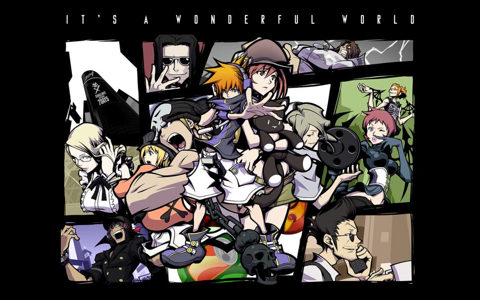 The World Ends with You It's a Wonderful World HD wallpaper,video games wallpaper,the wallpaper,world wallpaper,s wallpaper,a wallpaper,with wallpaper,you wallpaper,wonderful wallpaper,it wallpaper,ends wallpaper,1680x1050 wallpaper