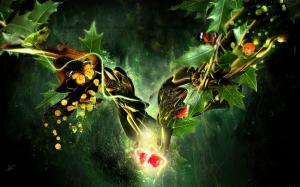 Butterfly, Ladybug, Frog in a Fantasy World wallpaper thumb
