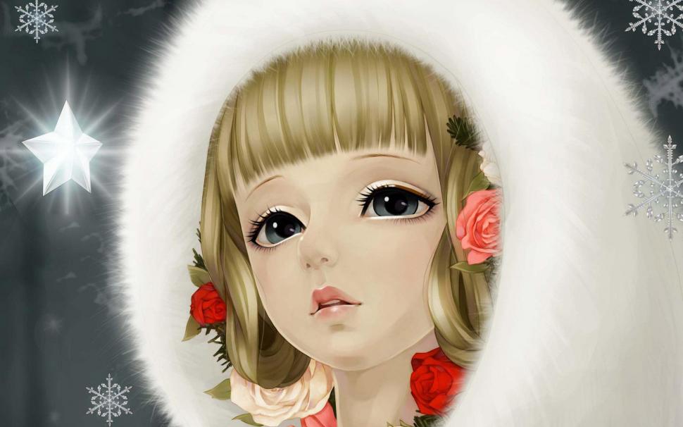 Snow maiden wallpaper,anime HD wallpaper,1920x1200 HD wallpaper,woman HD wallpaper,1920x1200 wallpaper