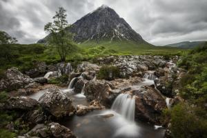 Scotland Stream Rocks Mountain Free Background wallpaper thumb
