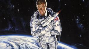 James Bond in outer space wallpaper thumb
