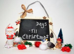 board, wishes, christmas, figures, santa claus, christmas trees, attributes wallpaper thumb