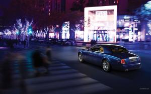 Rolls Royce Phantom Motion Blur Street HD wallpaper thumb