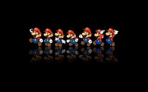 Mario, Black Background, Game Character wallpaper thumb