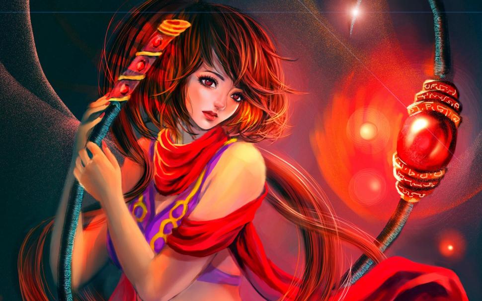 Red-style fantasy girl wallpaper,Red HD wallpaper,Style HD wallpaper,Fantasy HD wallpaper,Girl HD wallpaper,2560x1600 wallpaper