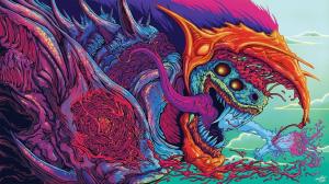 Fantasy Art, Dragon, Water, Clouds, Colorful wallpaper thumb