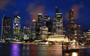 Singapore Skyline wallpaper thumb