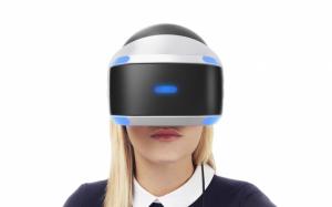 Girl use Sony Playstation VR wallpaper thumb