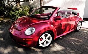 VW Beetle Barbie wallpaper thumb