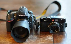 Nikon and Leica wallpaper thumb