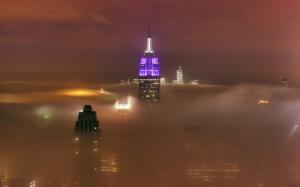 Fog Over New York City wallpaper thumb