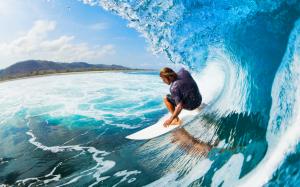 Surfer Surfing Ocean Wave HD wallpaper thumb