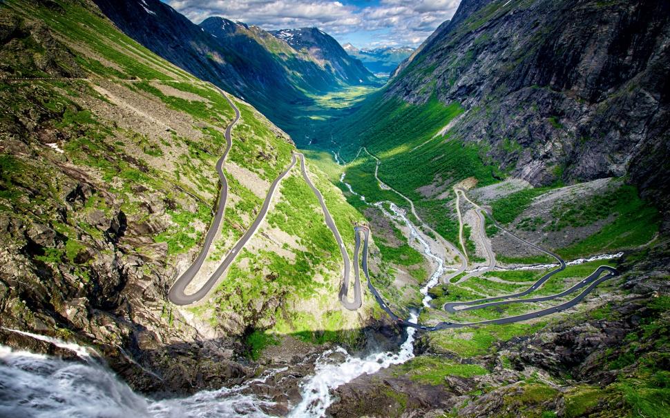 Norway, Trollstigen, winding road wallpaper,Norway HD wallpaper,Trollstigen HD wallpaper,Winding HD wallpaper,Road HD wallpaper,1920x1200 wallpaper
