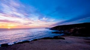 Sunset Beach Ocean Coast HD wallpaper thumb