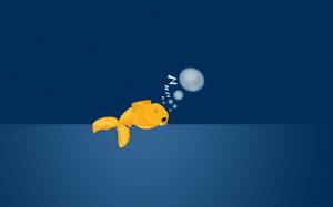 Sad Gold Fish wallpaper thumb