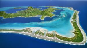 Island Aerial Ocean Tropical HD wallpaper thumb