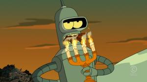 Cartoons, Characters, Futurama, Candles, Smoking, Robots wallpaper thumb