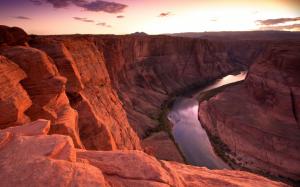 Canyon Desert Landscape River Ravine HD wallpaper thumb