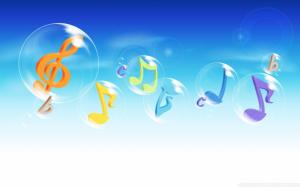 Musical Bubbles wallpaper thumb